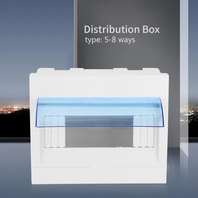 Imagen del producto de Caja de distribución, caja de distribución de plástico, caja de distribución con interruptores automáticos, caja de distribución para interiores, caja de distribución de pared