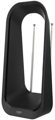 Immagine prodotto di CGV AN-Rise Amplified Indoor TV Antenna - VHF/UHF Reception - Mains Powered - DTT Compatible
