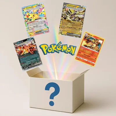 Produktbild von 200 Pokemon Karten inkl. 20 Holos - Deutsch - zufällig Sortiert und gemischt Pokemon Mystery Booster