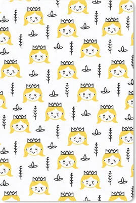 Produktbild von MuchoWow® Mauspad Mousepad Mädchen - Prinzessin - Krone - Muster - Mädchen - Kinder - Kinder 18x27 cm - Mousepads - Maus Mat - Pad - Mausunterlage