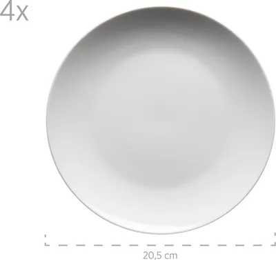 Immagine prodotto di Mäser 931919 Servizio da tavola Barca per 4 persone, porcellana, bianco (1 set, 16 pezzi)
