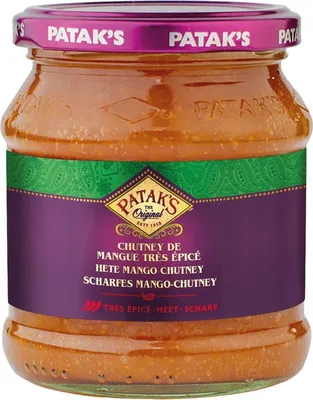 Produktbild von [ 340g ] PATAK'S Scharfes Mango-Chutney / Hot Mango Chutney
