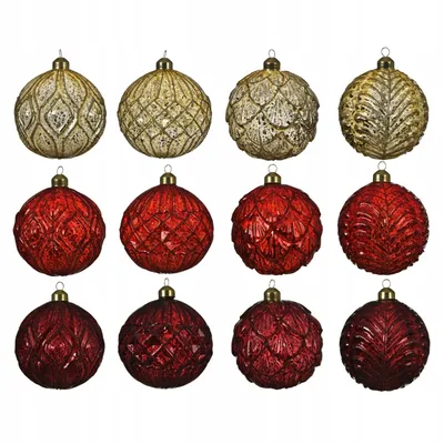 Imagen del producto de Adorno navideño para el árbol, de vidrio, 10 cm