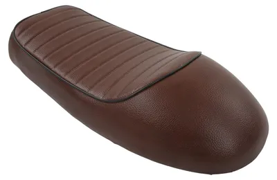 Zdjęcie produktu dla Poduszka na siedzenie motocykla w kształcie garbu, styl vintage, zamiennik do modeli CB125, CB175, CB200, CB350, CB360, CB400, brązowa w paski
