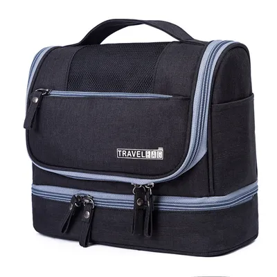 Produktbild von Kosmetiktasche Kulturtasche zum Aufhängen Damen Waschtasche Kulturbeutel Schwarz