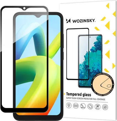 Produktbild von Wozinsky Voll Kleben Gehärtetes Glas Gehärtetes Glas Für Xiaomi Redmi A2 / Redmi A1 9H Voller Bildschirm Mit Schwarzem Rand
