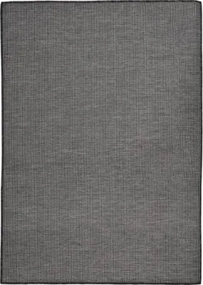 Image de Tapis à tissage plat d'extérieur 140x200 cm Gris