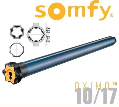 Produktbild von Somfy Oximo 50 io 10/17 Funk-Rohrmotor Antrieb Rollladenmotor Mitnehmer E-SW 60
