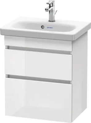 Produktbild von Waschtischunterbau DURASTYLE COMPACT 610x500x368mm nussbaum natur/weiß matt nussbaum natur/weiß matt