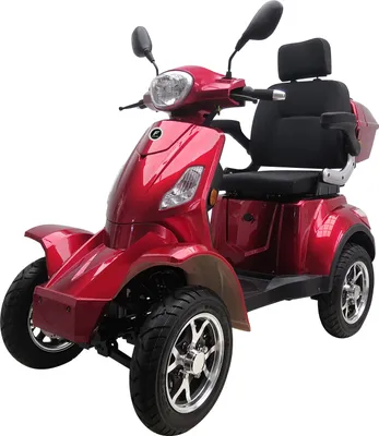 Produktbild von Elektromobil “VITA CARE 4000 Li”, 25 km/h, 50 Kilometer Reichweite, Lithium-Ionen Akku, Seniorenmobil, E-Roller, E-Scooter mit Straßenzulassung, Elektroroller, Rot