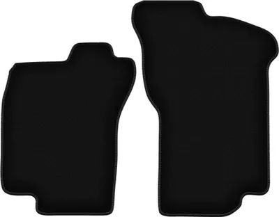 Produktbild von Wielganizator Velours-Autoteppiche vorne – passend für Fiat Tipo I (Schrägheck, Bj. 1988-1995) –  schwarz, passgenau, mit Befestigungen set 2 Stk.
