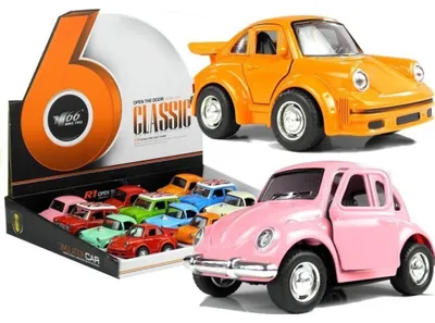 Produktbild von Lean Toys Oldtimer-Metallfahrzeug mit gemischtem Sound