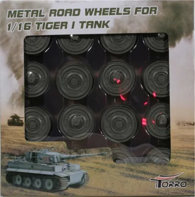 Produktbild von Torro ALU Laufrollen Set Späte Version für TORRO Tiger 1 Panzer