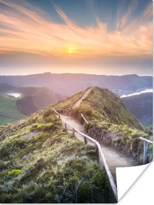 Produktbild von MuchoWow® Poster Berge - Sonne - Natur 120x160 cm - Wandbilder