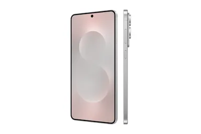 A product shot of a smartphone, shown from the front and side.