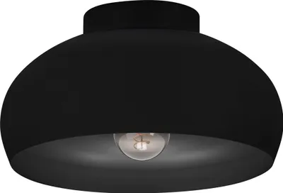Produktbild von MOGANO 2 Wand-/Deckenleuchte Lampe Beleuchtung - H17,5 x Ø28 cm - schwarz - 1X40W exkl. - IP20