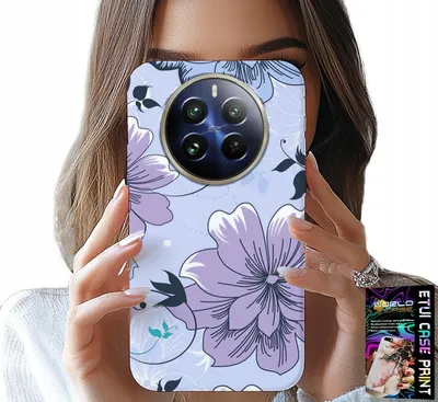 Produktbild von Hülle für Realme 12 Pro+ - Blumenmuster, modisches Design, Rückseite