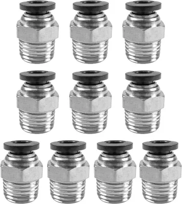 Obrázek produktu pro 10 kusů pneumatických spojek G 1/4" x 6 mm