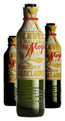Produktbild von 3 x Licors Moyà Herbes Semi Anisschnaps