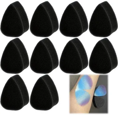 Produktbild von Make-up spülbälle - Blumenblätter-Form - hohe Dichte - schwarz