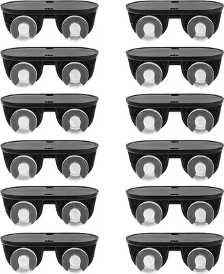 Produktbild von 3 Pack Mini Caster Rollers Selbstkleber ohne Geräusche Kratzer Einweg-Rad-Präzisionskugellager Arbeitersparen 12-pcs-Lagerregal Müll können Möbel Castors Haushaltsgeräte Gadgets-Schwarz