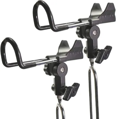 Produktbild von Rutenhalter 2 Stück, 360 Grad verstellbar, Edelstahl, Durchmesser 4 cm, zum Angeln
