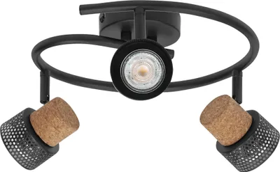 Produktbild von LEDVANCE LED-Deckenleuchte, 4058075828704, 3 x GU10, 10,2W, 690lm, 2700K, schwarz