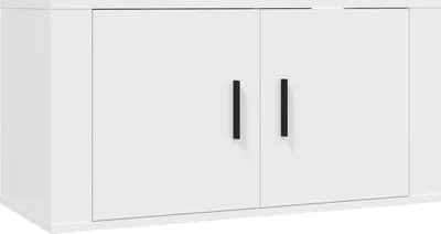 Image de Meuble TV mural Blanc 80x34,5x40 cm