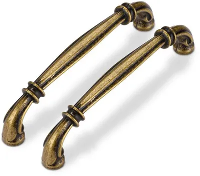 Produktbild von Azomor® Vintage Möbelgriffe Set von sechs für Küchenschränke und Möbel in Bronze