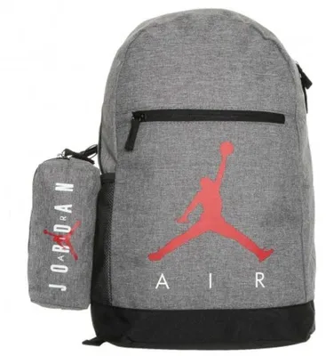 Produktbild von Nike Jordan Air Rucksack mit Federmäppchen Gris ÚNICA