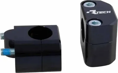 Produktbild von Rtech 22-28mm +25mm Lenkererhöhungen Schwarz  Schwarz One Size