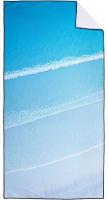 Immagine prodotto di Omgoods - Asciugamano da spiaggia leggero ad asciugatura rapida - Motivo: mare blu, dimensioni 90x180 cm