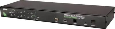 Obrázok produktu pre ATEN CS1716A-AT-G, 2048 x 1536 px, QXGA, Inštalácia do Racku, 6,6 W, 1U, Čierna