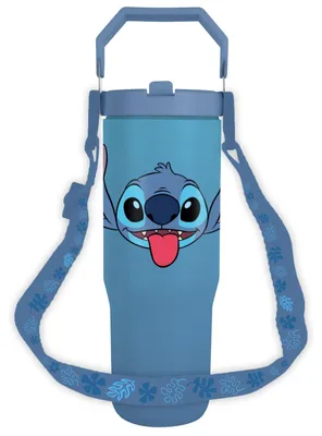 Produktbild von Lilo & Stitch - Stitch - Trinkflasche 850 ml mit Umhängegurt