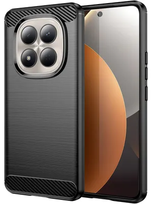Produktbild von Hülle für Xiaomi Redmi Note 15 Pro 4G, Carbon-Faser TPU Silikon Stoßfest Schutzhülle Schwarz