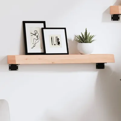 Produktbild von Wandregal 60x10x6 cm Massivholz Eiche Unbehandelt , Wandregale Design 2024