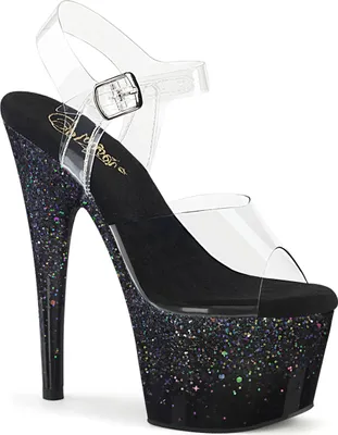 Produktbild von ADORE-708SS Damen Sandale von Pleaser, Transparent Mehrfarbig , EU 36, US 6