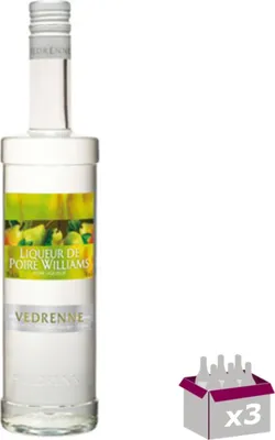 Produktbild von Lot de 3 Vedrenne - Liqueur de poire williams 18° - 70cL