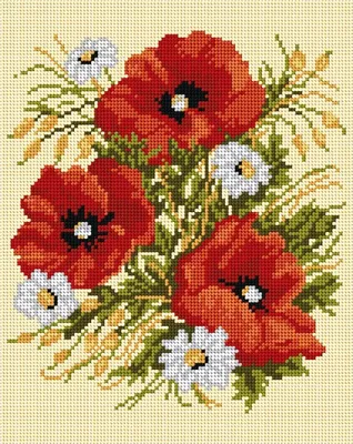 Obrázek produktu pro Sestava pro vyšívání křížkovým stehem Malwina 24x30cm - č. 6001