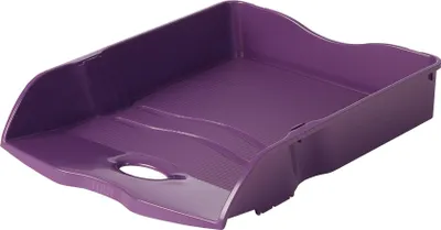 Image de Corbeille à courrier C4 violette en plastique recyclé