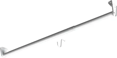 Produktbild von Schrankrohr rund verstellbar 680-1200 mm weiß