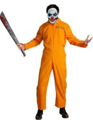 Produktbild von Häftling Clown - Karneval Faschingskostüm Herren Größe: L, Variante: Clown