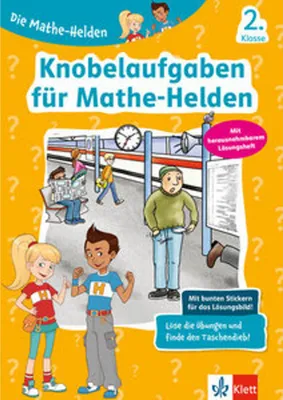 Produktbild von Die Mathe-Helden Knobelaufgaben für Mathe-Helden 2. Klasse