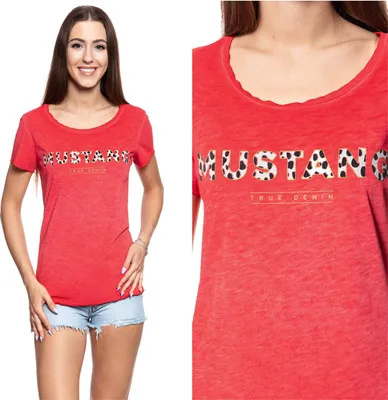 Immagine prodotto di MUSTANG Damen, Maglietta ALEXIA C PRINT, S, Rot, sport, tshirt, camicia