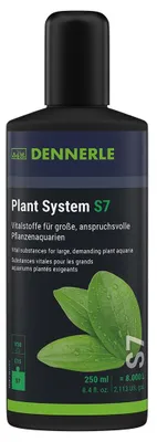 Produktbild von Dennerle Plant System S7, 250 ml - Vitalstoffe für große, anspruchsvolle Pflanzenaquarien
