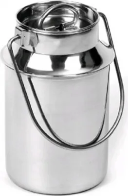 Produktbild von Transportkanne Mit Tragebügel und Steckdeckel, 2 L, Chromnickelstahl, silber