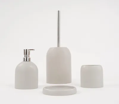 Produktbild von Badaccessoire-Set grau ABS