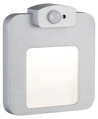 Imagen del producto de 986.86 Paulmann Wand EBL LED 1W 230V/AC 3000K eckig Bewegungsmelder Alu Aluminium Kunststoff