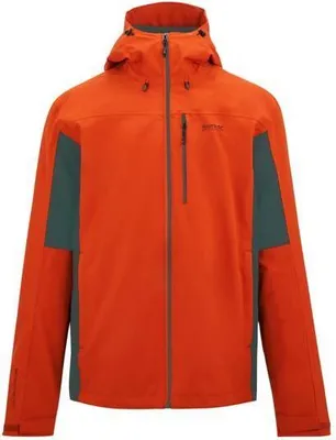 Immagine prodotto di Regatta - Giacca impermeabile da uomo "Birchdale II" RG11378 (XL) (ruggine/arancione/tempesta scura)