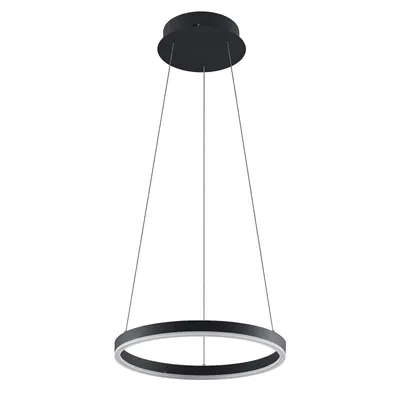 Produktbild von Arcchio LED-Hängeleuchte Albiona, schwarz, 1 Ring, Ø 40 cm